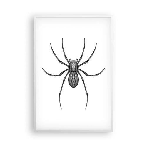 Affisch i vit ram - Oroväckande precision - 61x91 cm