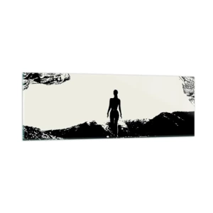 Glastavla - Bild på glas - En ny blick - 90x30 cm