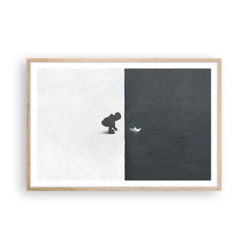 Affisch i ram av ljusek - En stor expedition - 91x61 cm