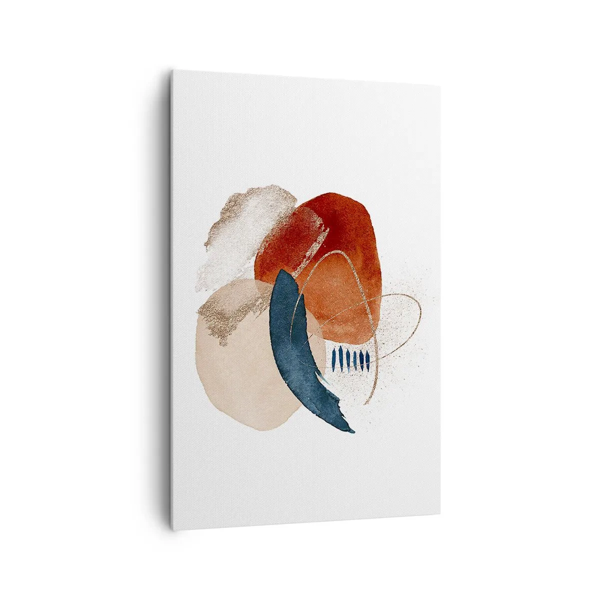 Canvastavla - Bild på duk - Oval komposition - 80x120 cm