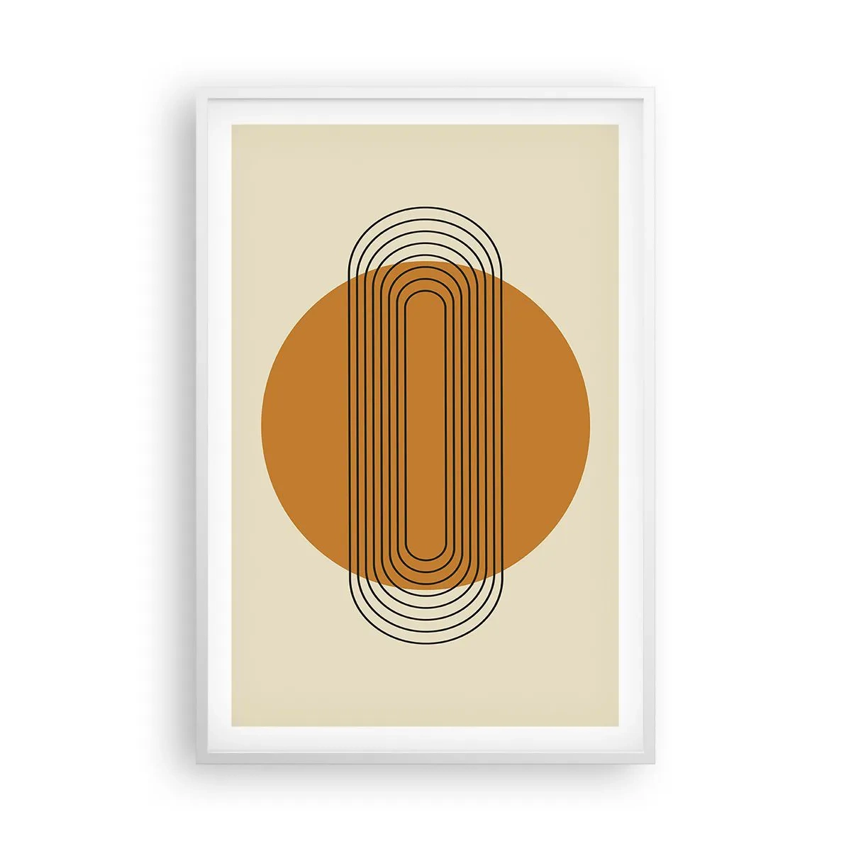 Affisch i vit ram - Perfekt plan - 61x91 cm