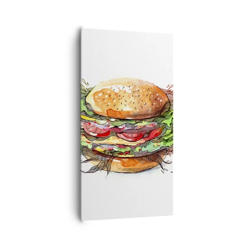 Canvastavla - Bild på duk - Het frestelse - 65x120 cm