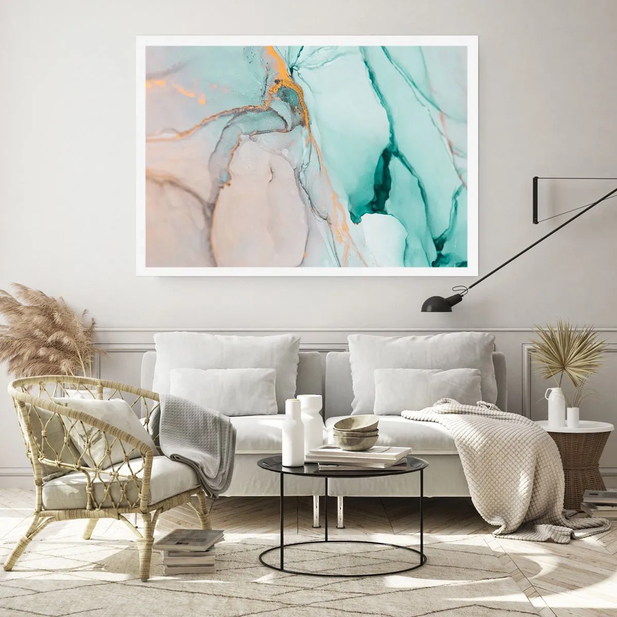 Affisch - Formernas och färgernas dans - 100x70 cm