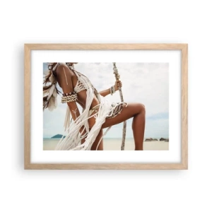 Affisch i ram av ljusek - Solens prästinna - 40x30 cm