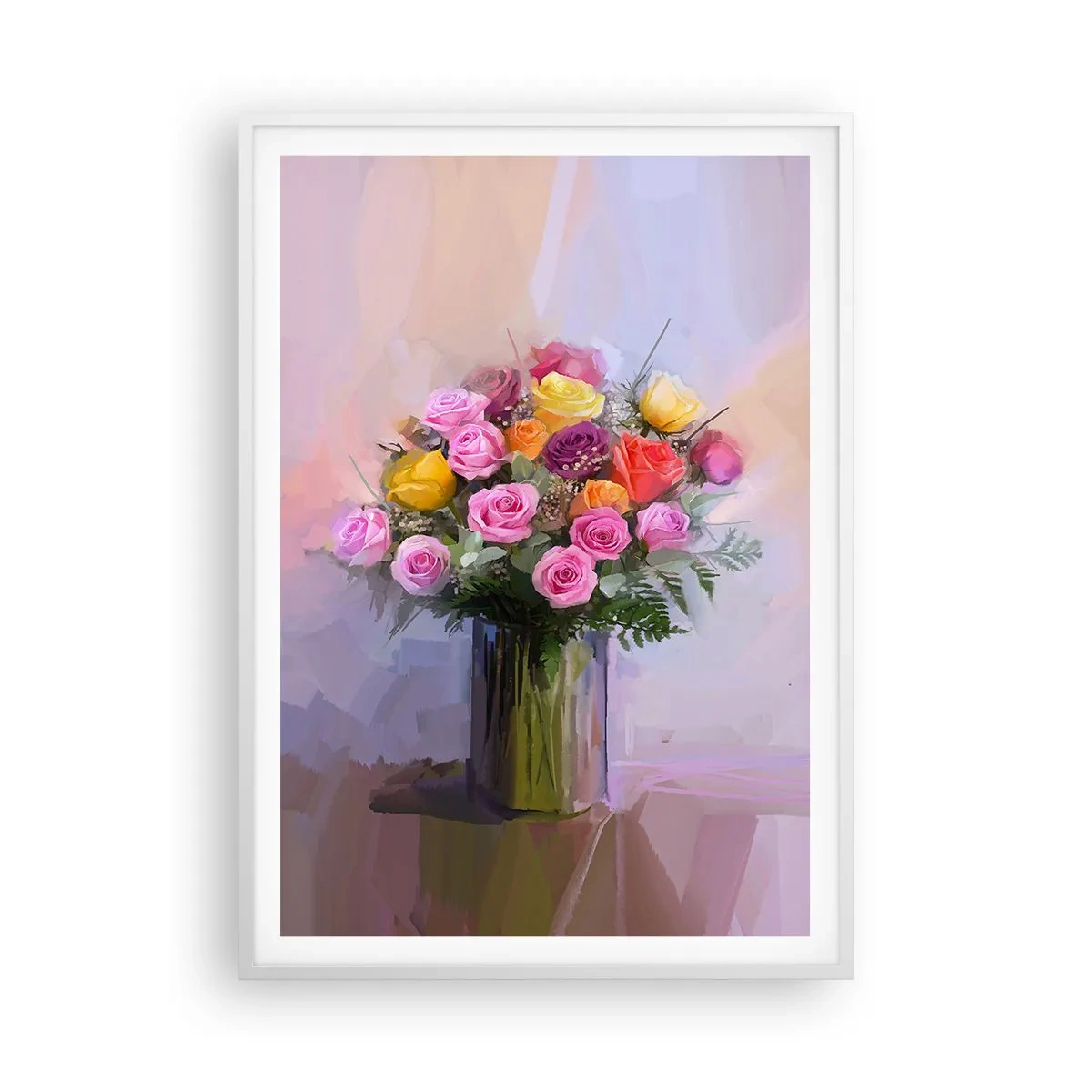 Affisch i vit ram - Stoppad skönhet - 70x100 cm
