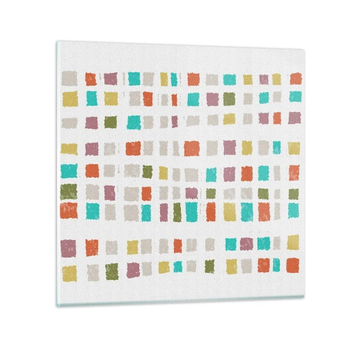 Glastavla - Bild på glas - Ett okänt spel - 30x30 cm