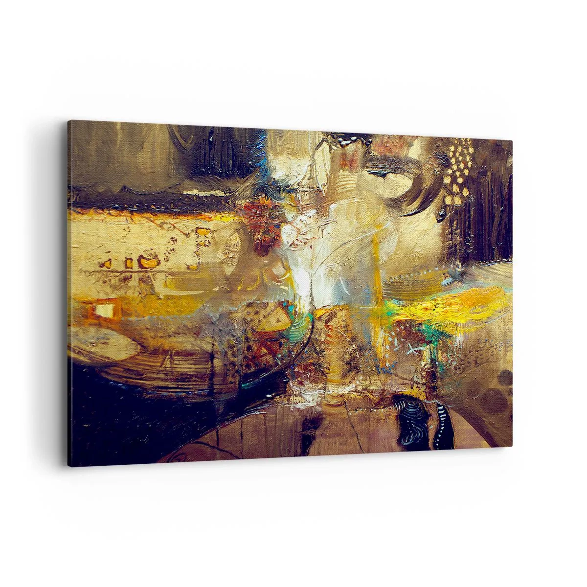 Canvastavla - Bild på duk - Kallt, varmare, hett - 100x70 cm