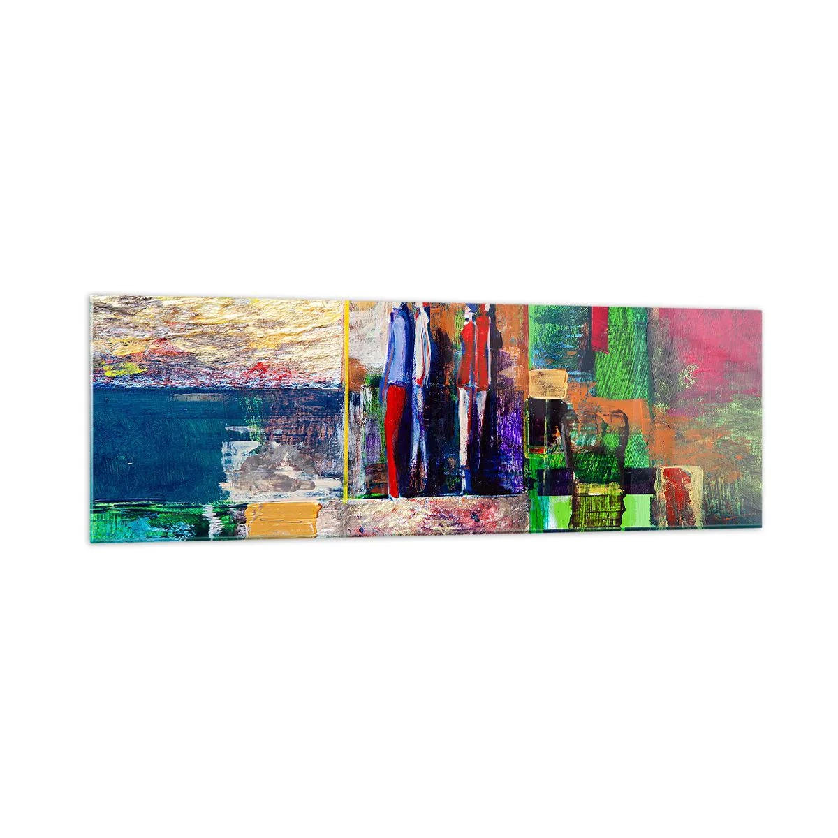 Glastavla - Bild på glas - Relationer och emotioner - 160x50 cm