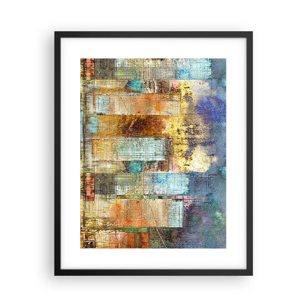 Affisch i svart ram - Solig metropol - 40x50 cm