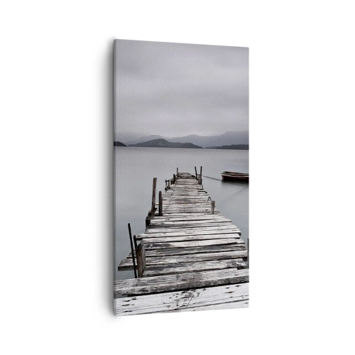 Canvastavla - Bild på duk - Imorgon kan du ge dig iväg - 55x100 cm