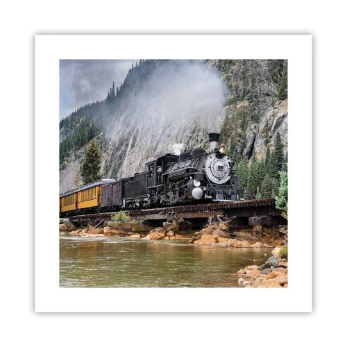 Affisch - Vart ska du? Vart? - 40x40 cm