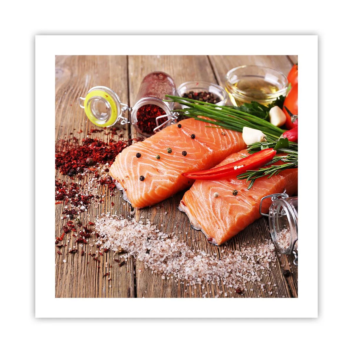 Affisch - Norskt äventyr i köket - 50x50 cm