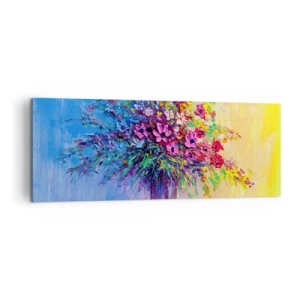 Canvastavla - Bild på duk - Sommarängens gåva - 140x50 cm