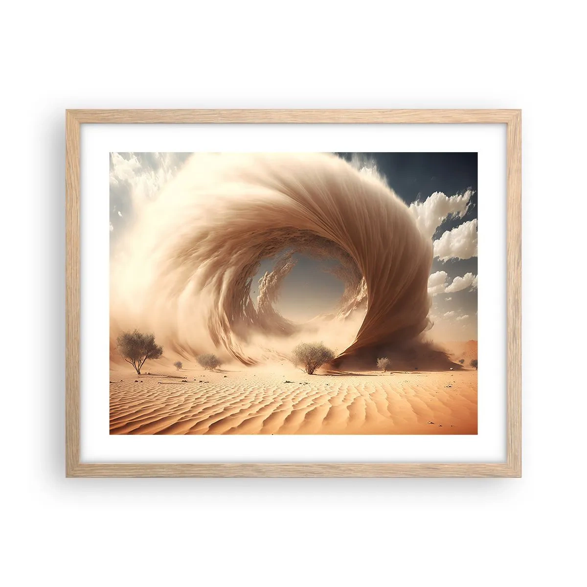 Affisch i ram av ljusek - Öppen portal - 50x40 cm