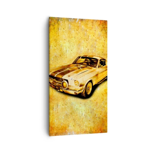 Canvastavla - Bild på duk - Galna 70-talet - 55x100 cm