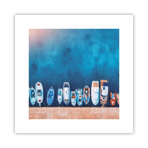 Affisch - I en rad - 30x30 cm