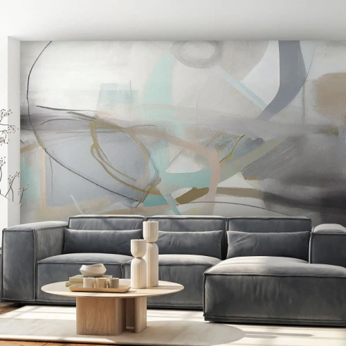 Fototapet Standard Eco - Dimmig abstraktion - Abstraktion, Bit, Ljus - 500x350 cm