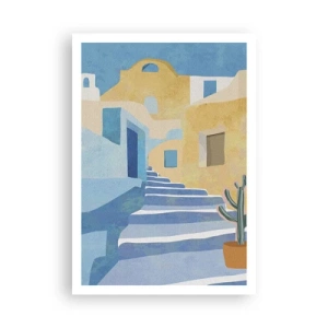 Affisch - En dag i en arabisk stad - 70x100 cm