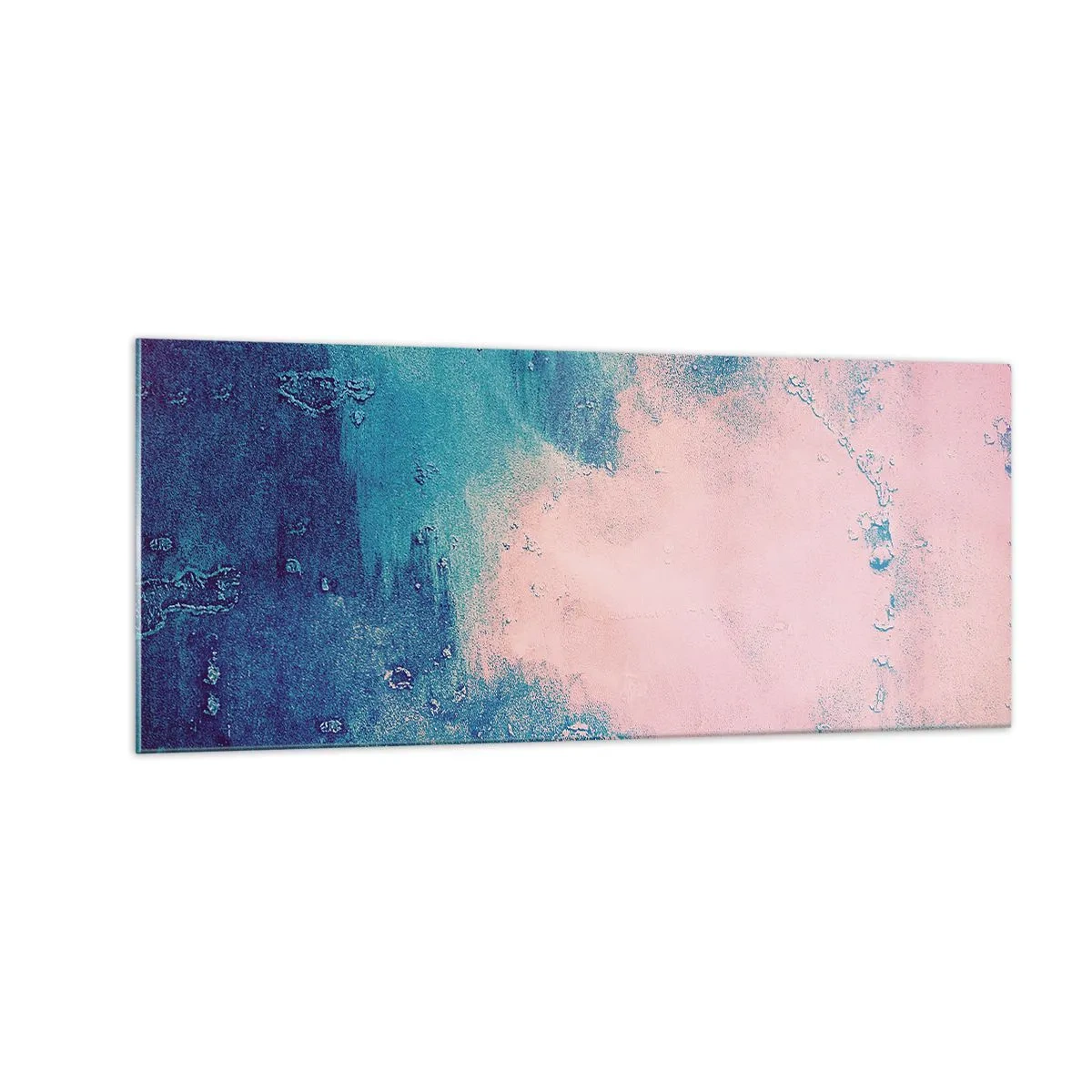 Glastavla - Bild på glas - Blåa famnar - 100x40 cm