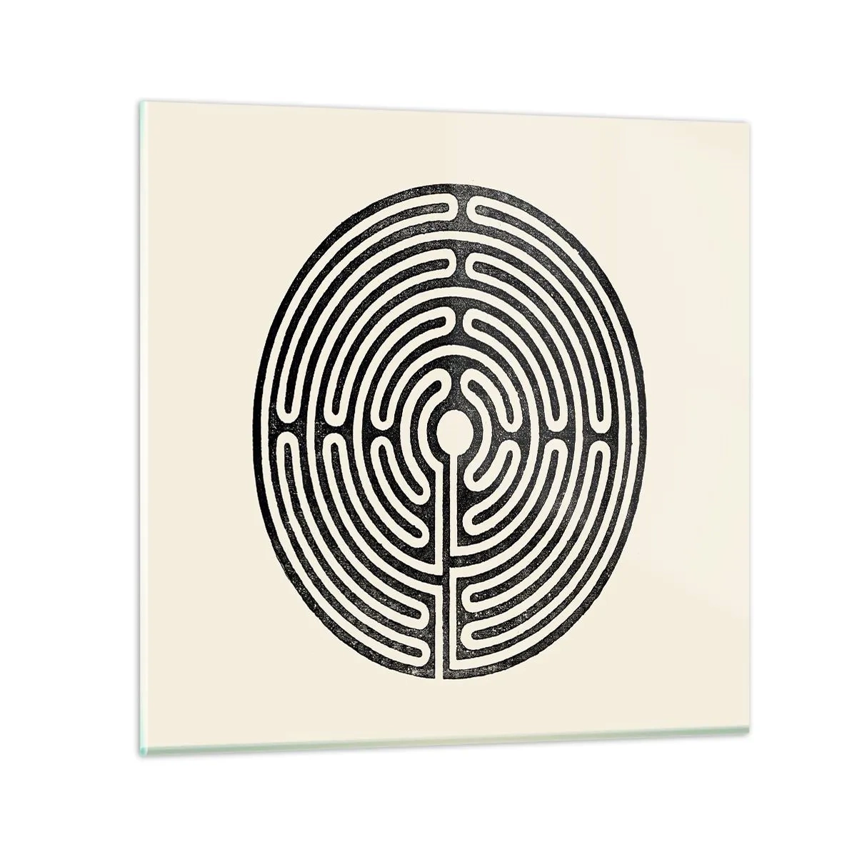 Glastavla - Bild på glas - Mystisk ordning - 40x40 cm