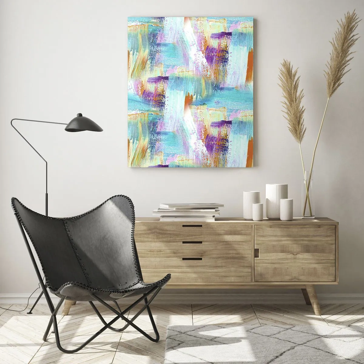 Glastavla - Bild på glas - Glatt klotter - 50x70 cm
