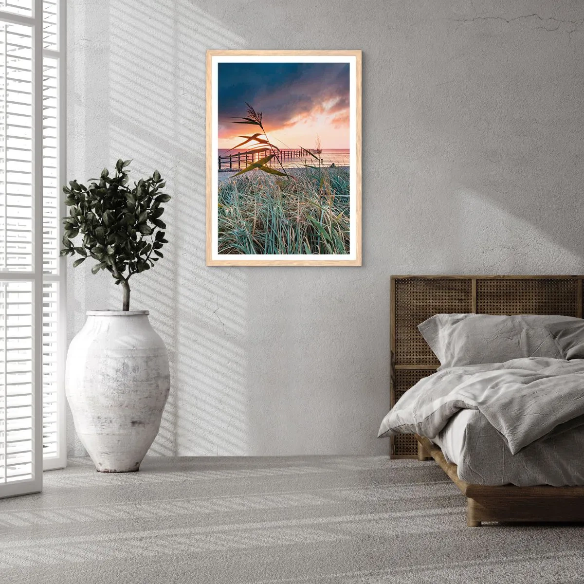 Affisch i ram av ljusek - Försvinner inte med vinden - 40x50 cm