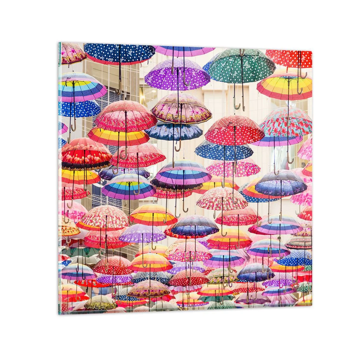 Glastavla - Bild på glas - Stadsäng - 70x70 cm