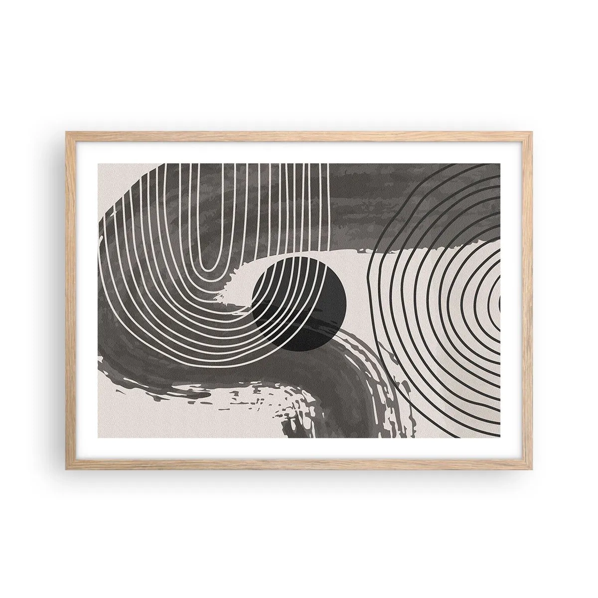 Affisch i ram av ljusek - Ovalen vinner - 70x50 cm