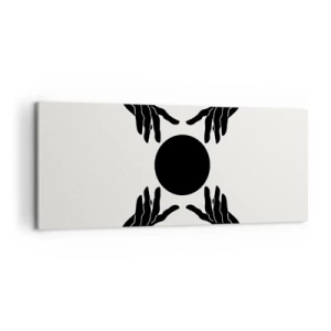 Canvastavla - Bild på duk - Ett hemligt tecken - 100x40 cm