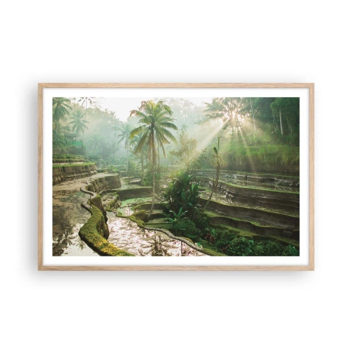 Affisch i ram av ljusek - Växa upp i solsken - 91x61 cm