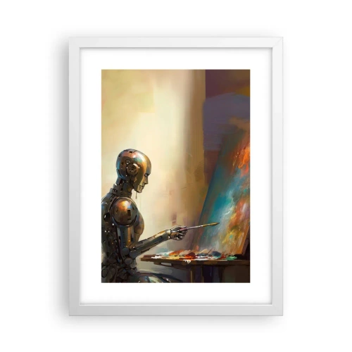 Affisch i vit ram - Framtidens konst - 30x40 cm