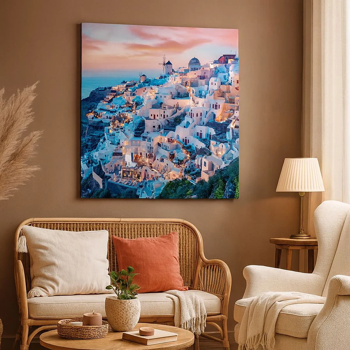 Canvastavla - Bild på duk - Din stora grekiska semester - 30x30 cm