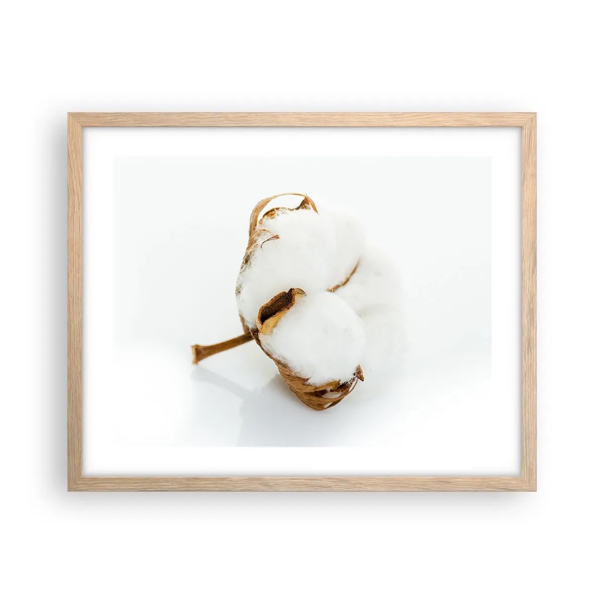 Affisch i ram av ljusek - Mjuk av naturen - 50x40 cm