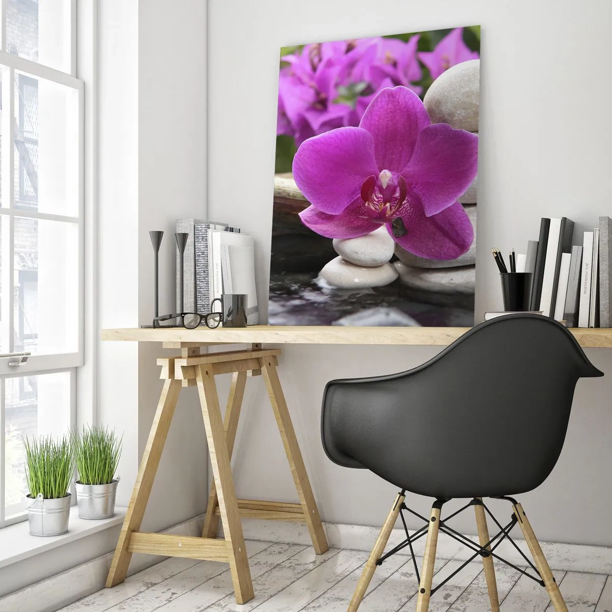 Glastavla - Bild på glas - Så kopplar du av - 50x70 cm