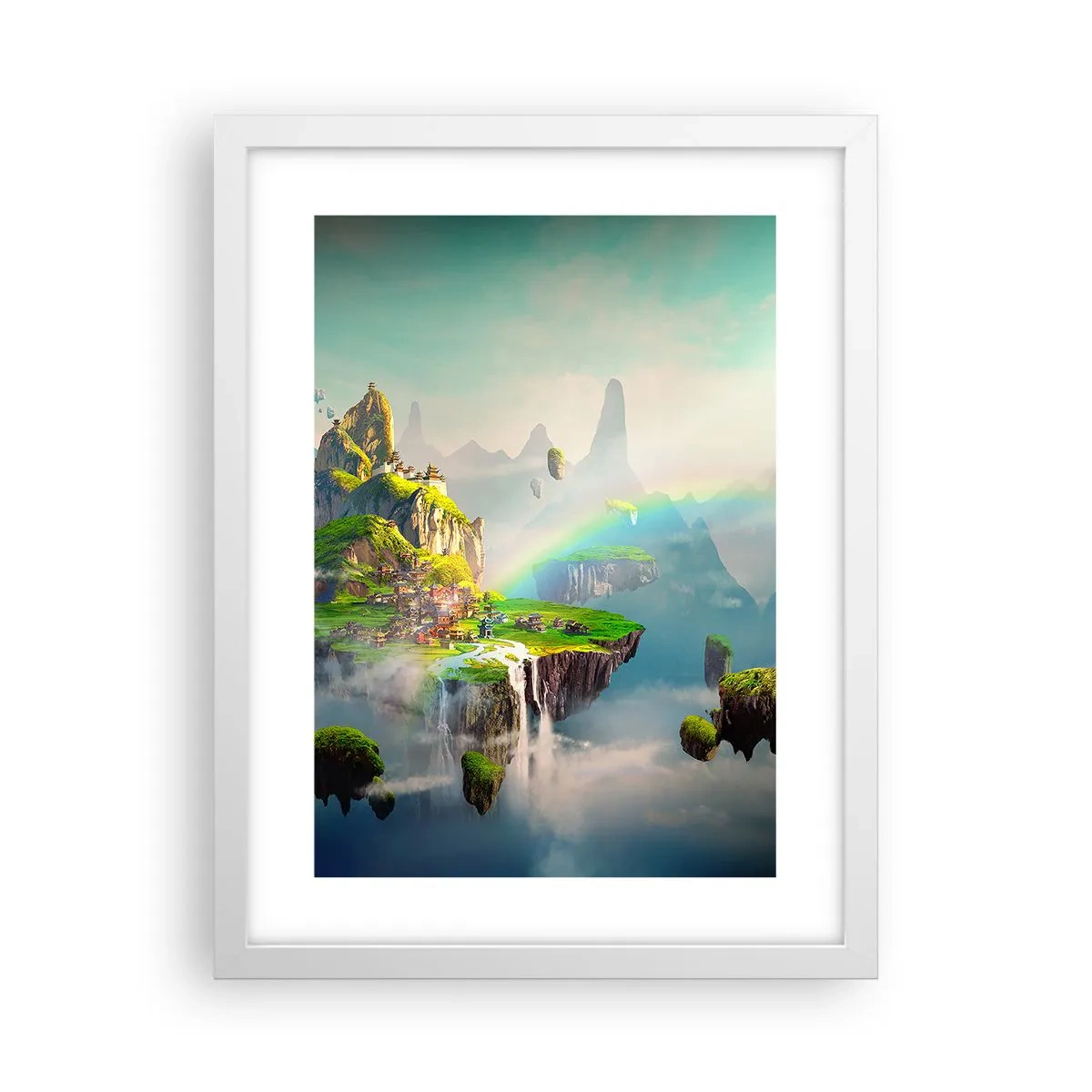 Affisch i vit ram - Mellanhimmel - 30x40 cm