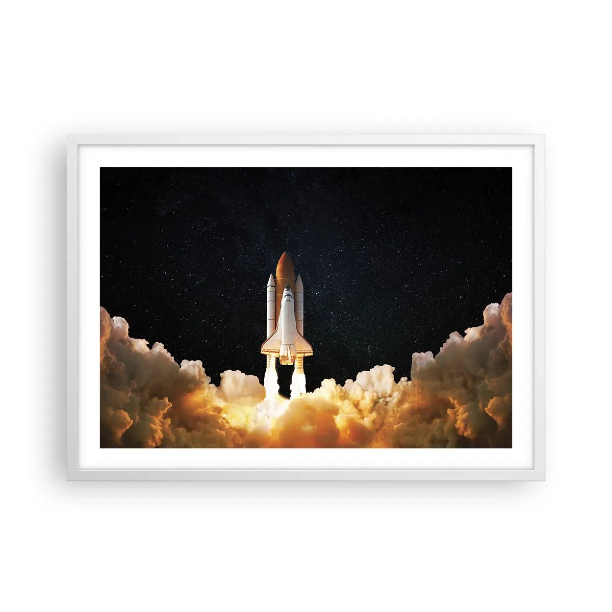 Affisch i vit ram - Ad astra! - 70x50 cm