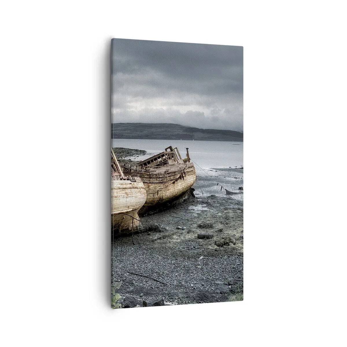 Canvastavla - Bild på duk - "Bemött svårigheterna med värdighet" - 55x100 cm