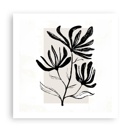 Affisch - Skiss för ett herbarium - 60x60 cm