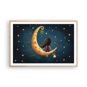 Affisch i ram av ljusek - En gång i tiden... - 91x61 cm