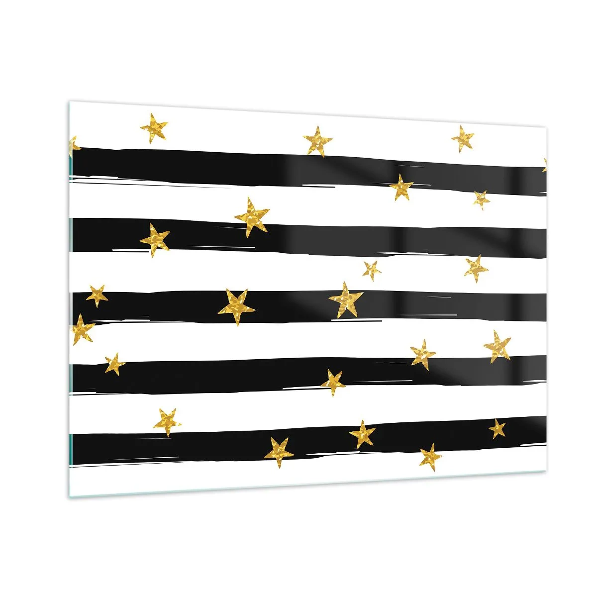 Glastavla - Bild på glas - Alla är vi födda under lycklig stjärna - 100x70 cm