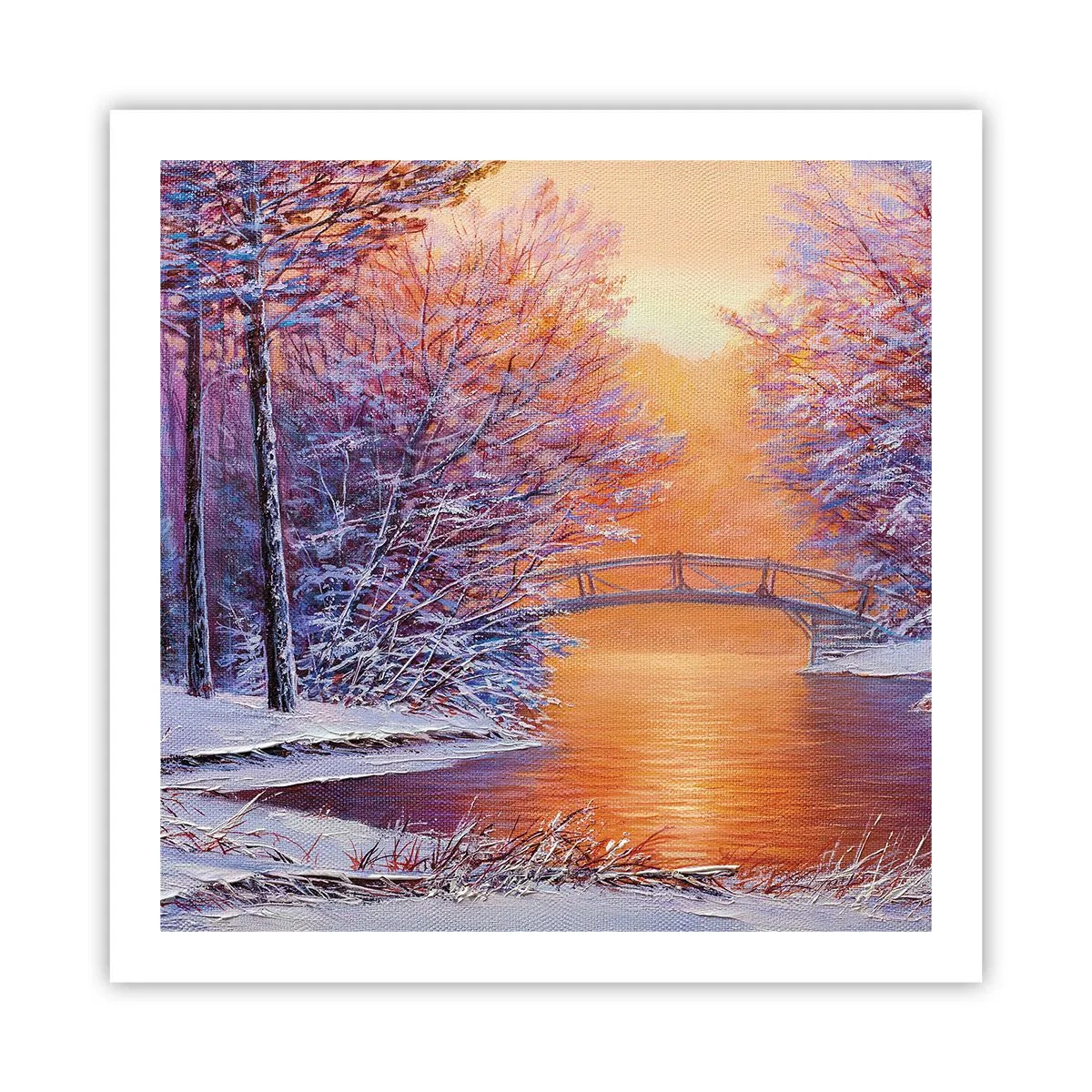 Affisch - Låt oss mötas här - 60x60 cm