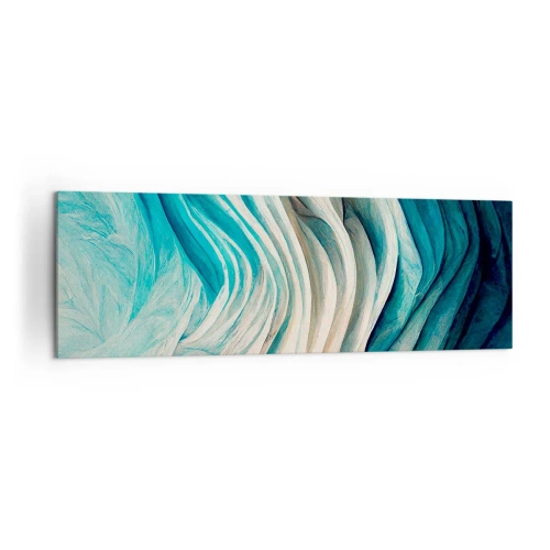 Canvastavla - Bild på duk - Blå omättlighet - 160x50 cm