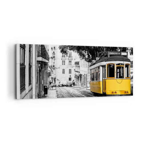 Canvastavla - Bild på duk - Och en fado i bakgrunden - 100x40 cm