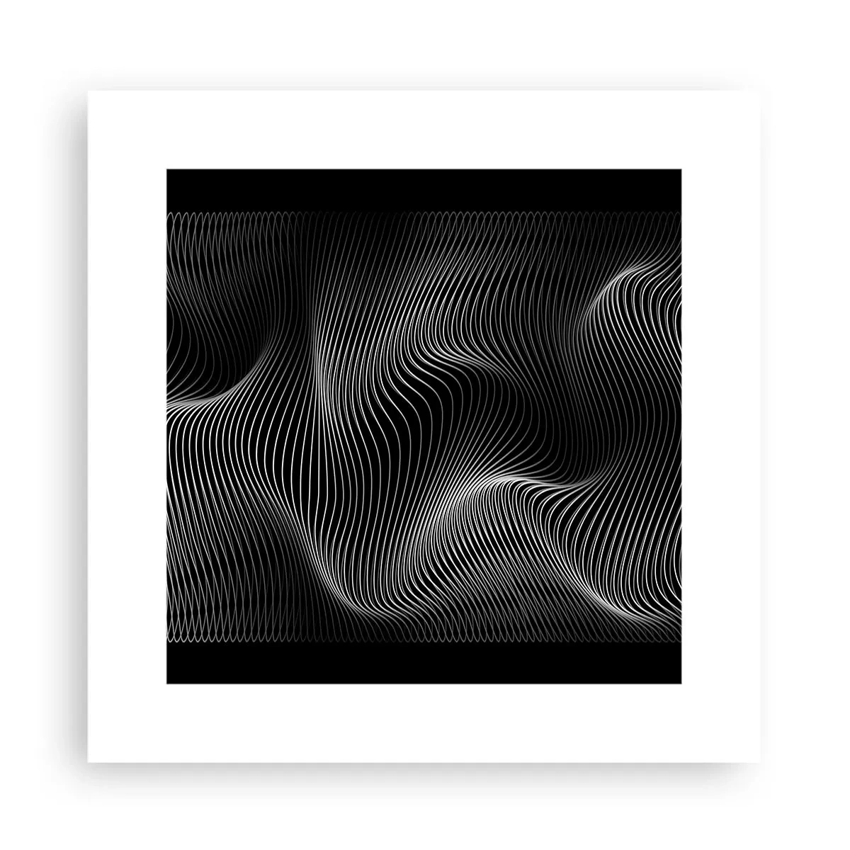 Affisch - Ljusets dans i rymden - 30x30 cm