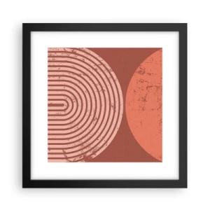 Affisch i svart ram - Nära relation - 30x30 cm