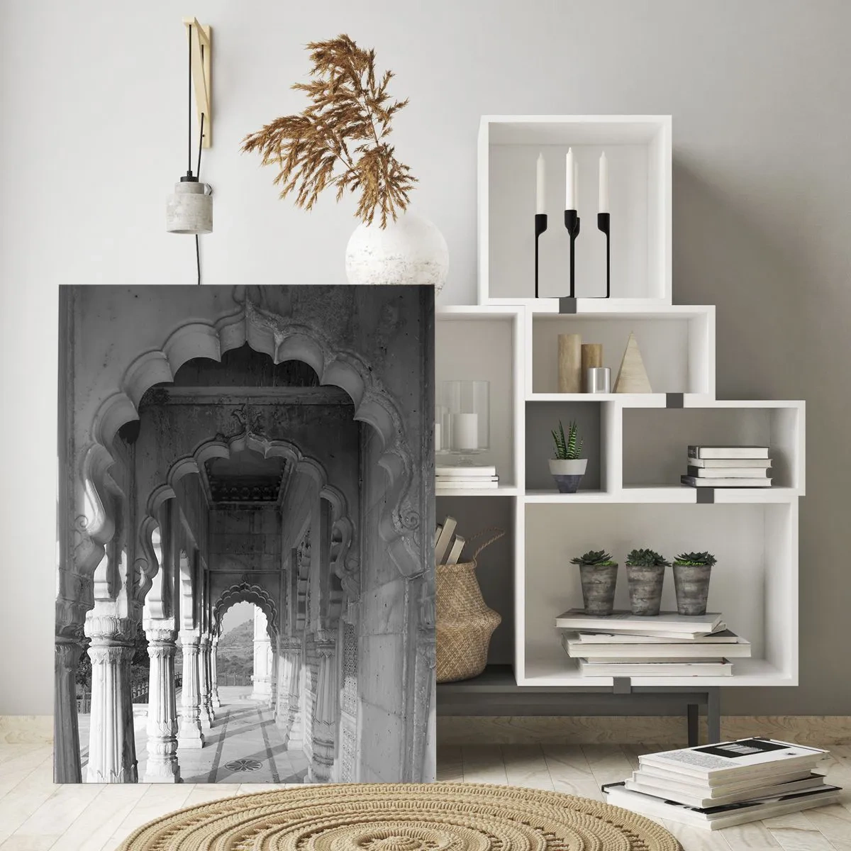 Glastavla - Bild på glas - Det är här berättelserna från öst utspelar sig - 50x70 cm