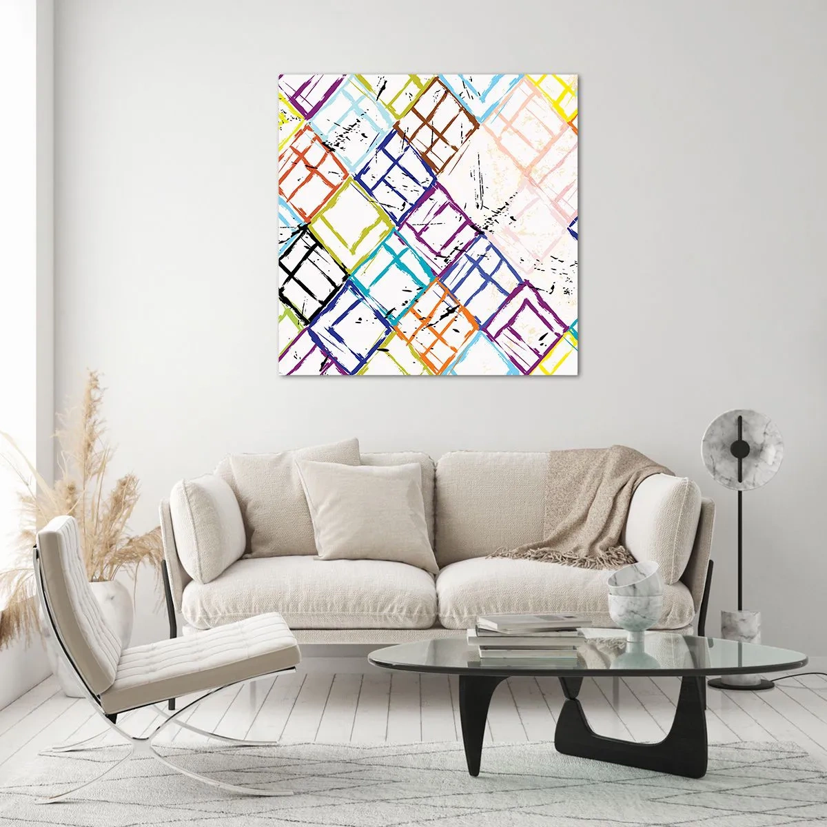 Glastavla - Bild på glas - Celler för uthyrning - 30x30 cm