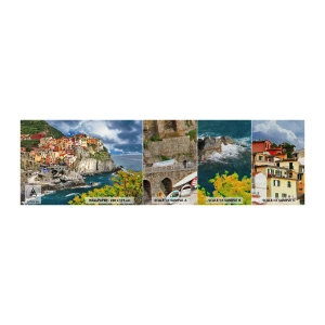 Provbit av fototapet Premium Sand - I bergets famn - Landskap, Arkitektur, Italien - 100x30 cm