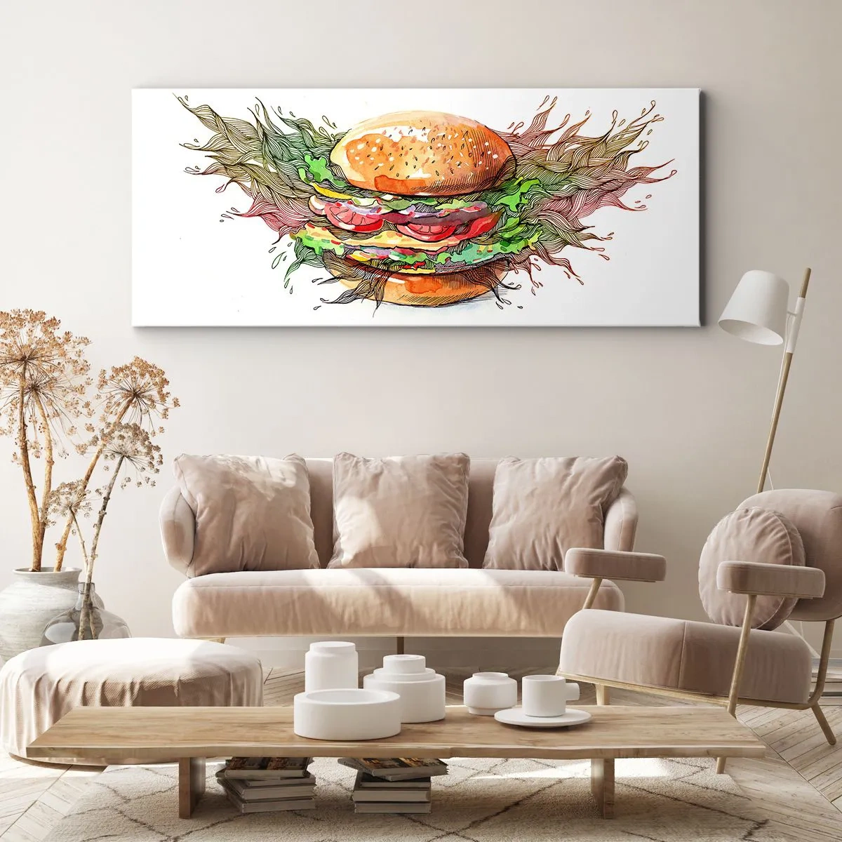 Canvastavla - Bild på duk - Het frestelse - 100x40 cm