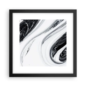 Affisch i svart ram - Motsatskombination - 30x30 cm